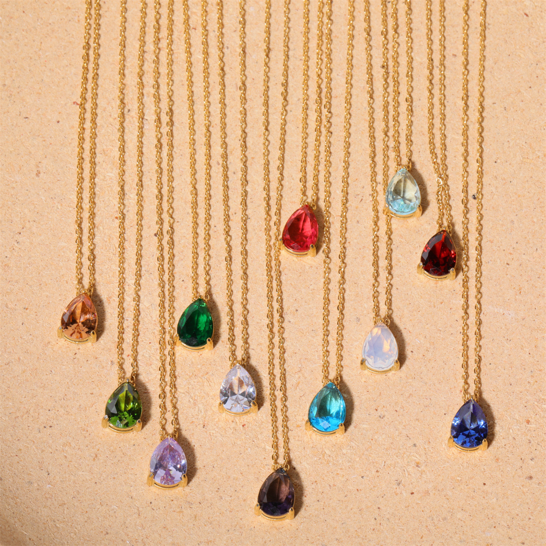 Icy Birthstone Pendant Necklace Design