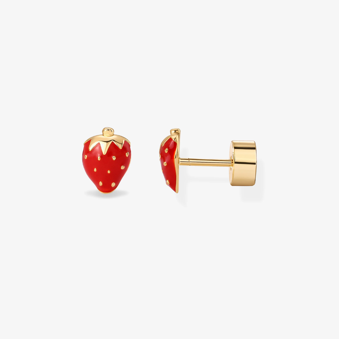 Strawberry Flat Back Studs