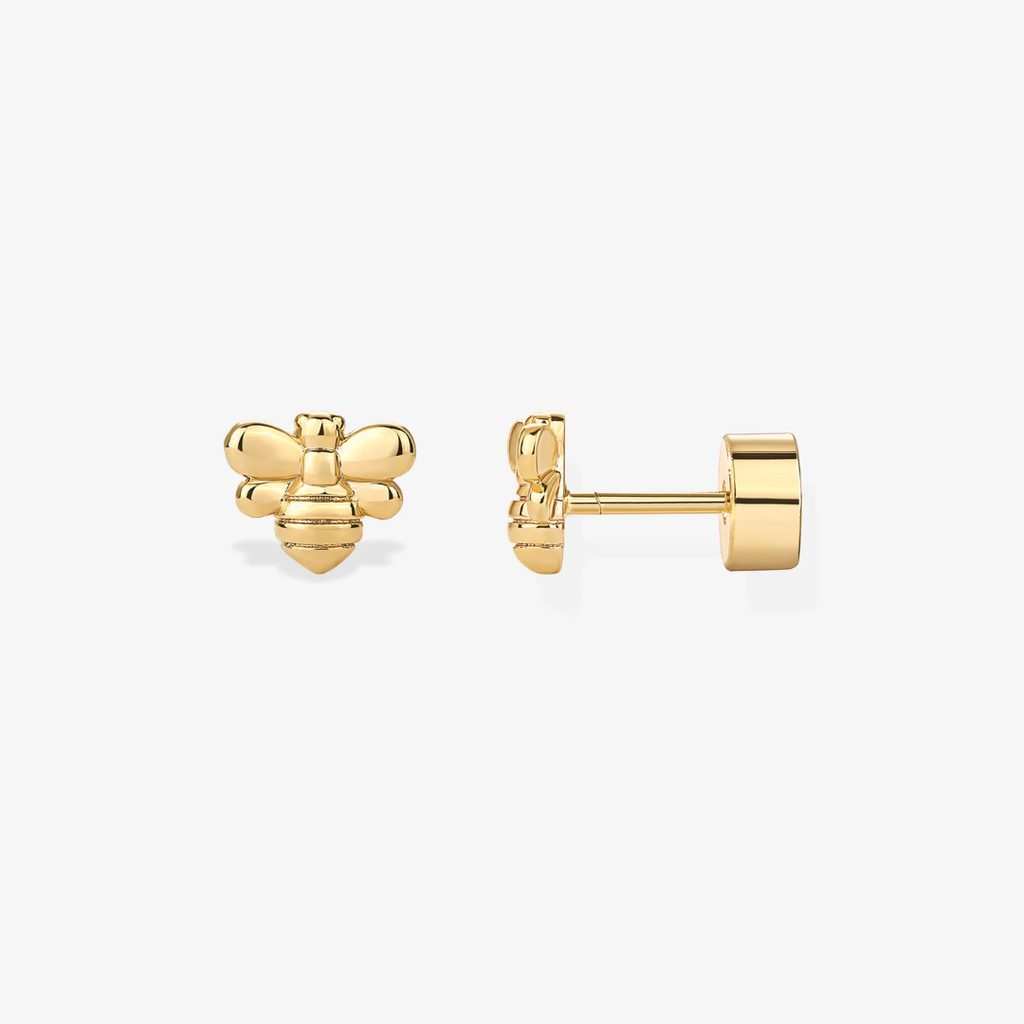 Mini Honey Bee Flat Back Studs