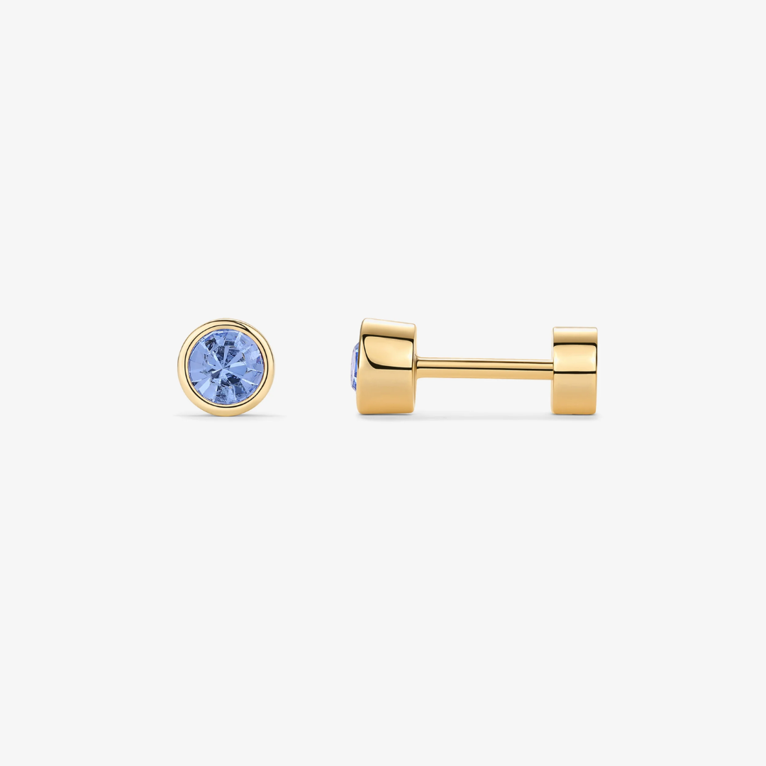Colorful Flat Back Stud Earrings
