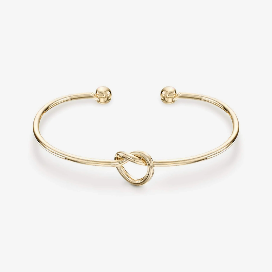 Love Knot Adjustable Bangle Bracelet