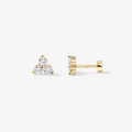 Flora Lotus Flat Back Stud Earrings