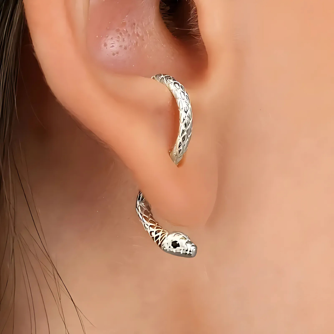 Aura Snake Adjustable Earrings