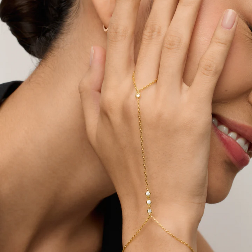 Crystal Hand Chain Bracelet