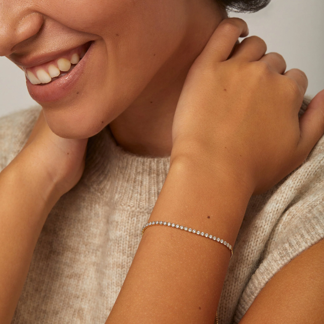 Aura Adjustable Tennis Bracelet