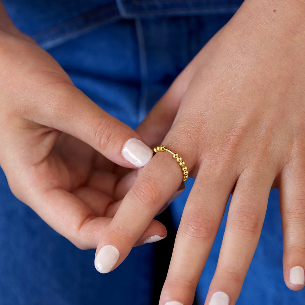 Beaded Spinner Ring