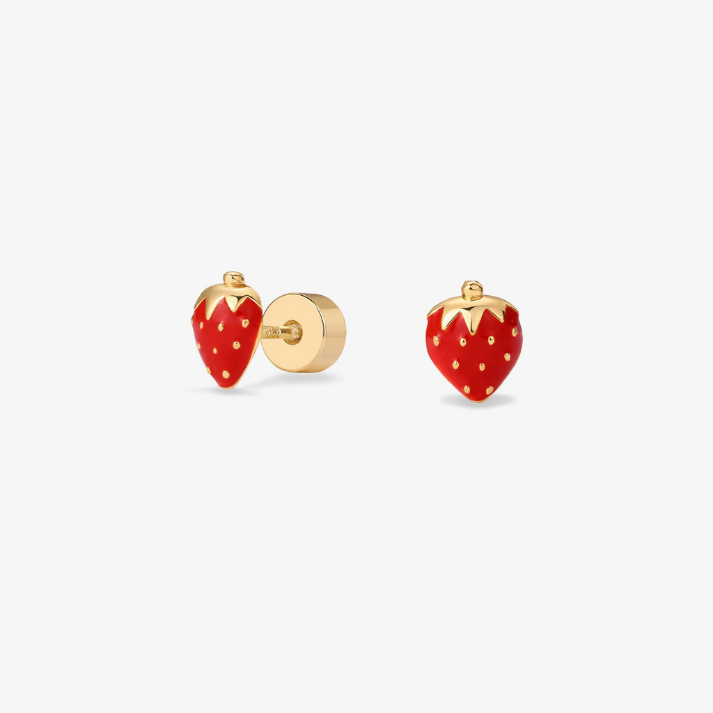 Strawberry Flat Back Studs