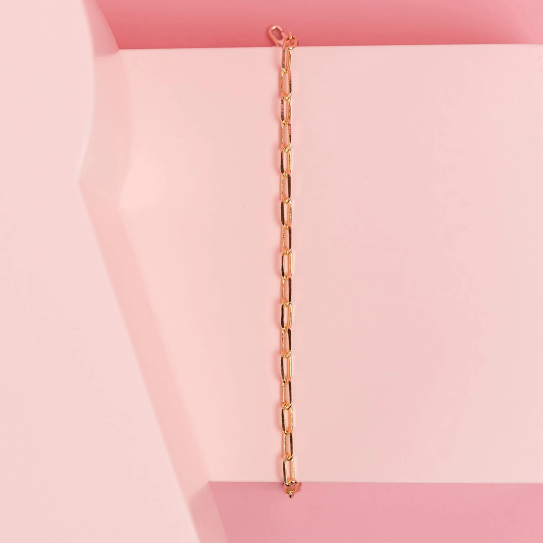 Paperclip Link Chain Bracelet