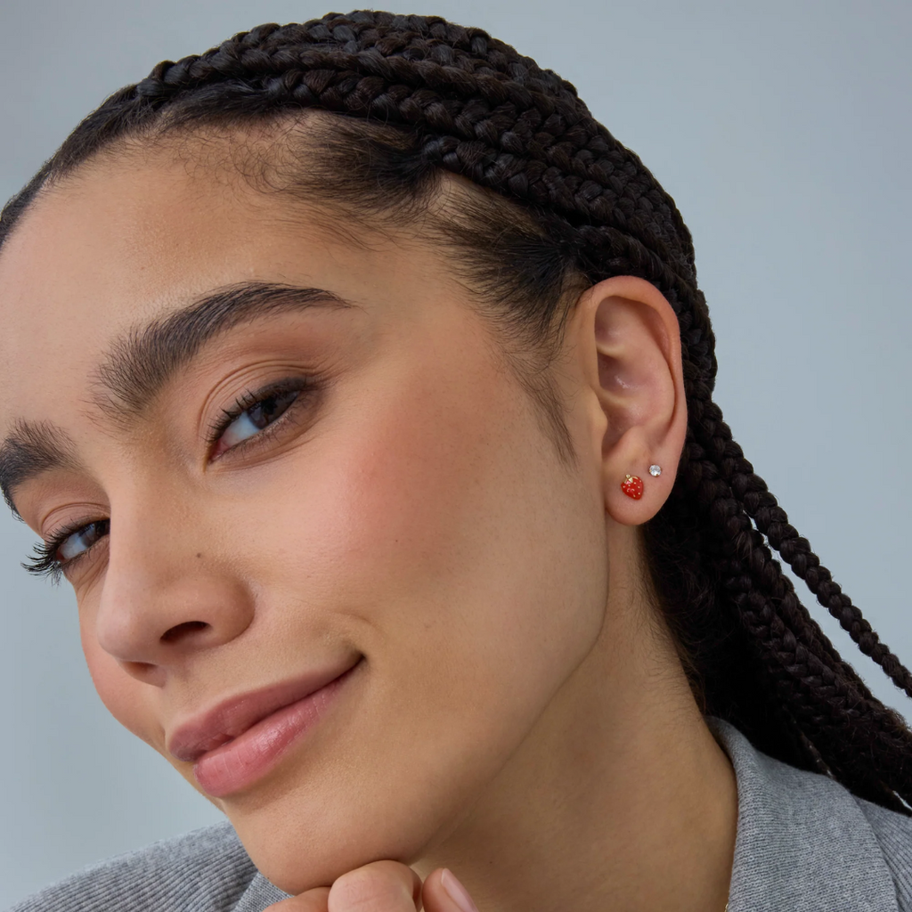 Strawberry Flat Back Studs