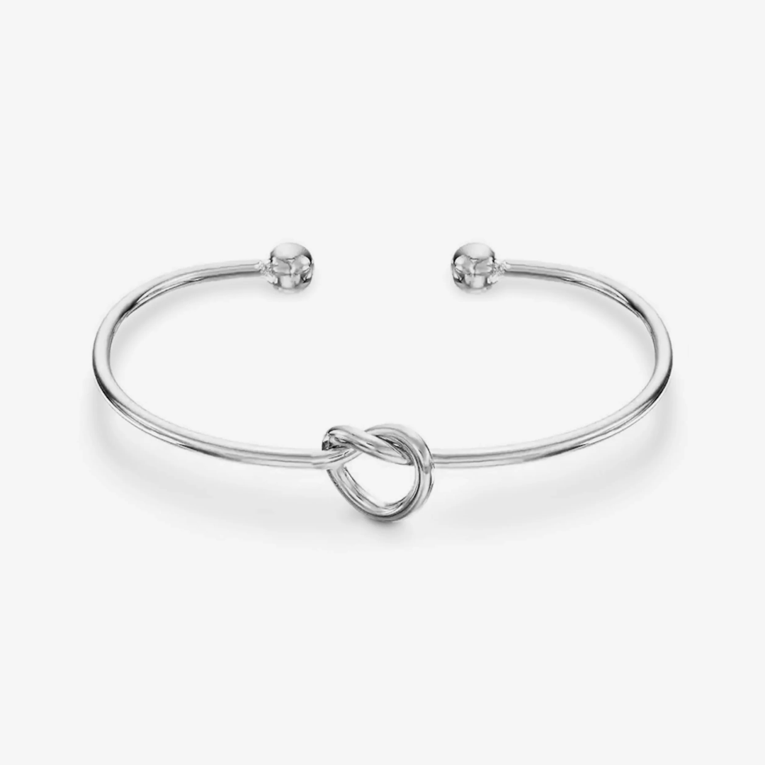 Love Knot Adjustable Bangle Bracelet