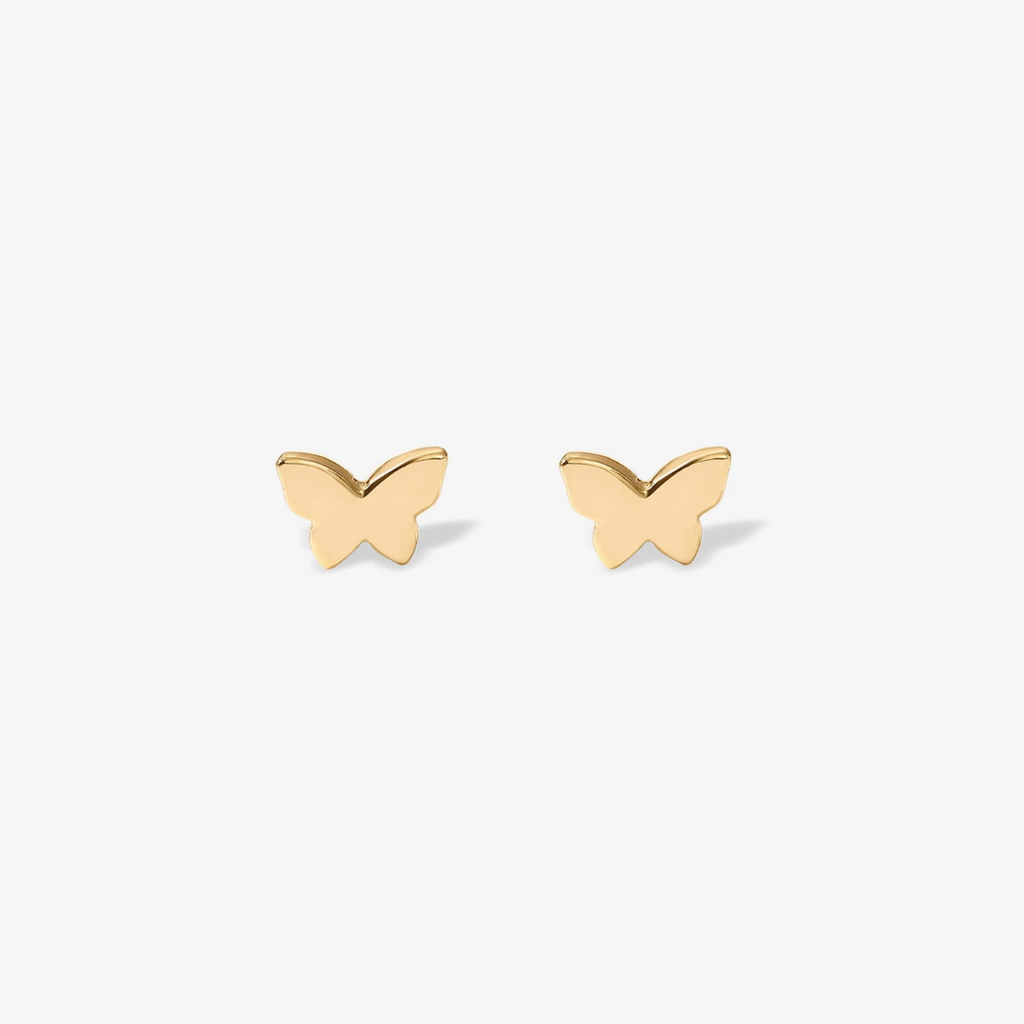 Butterfly Flat Back Stud Earrings