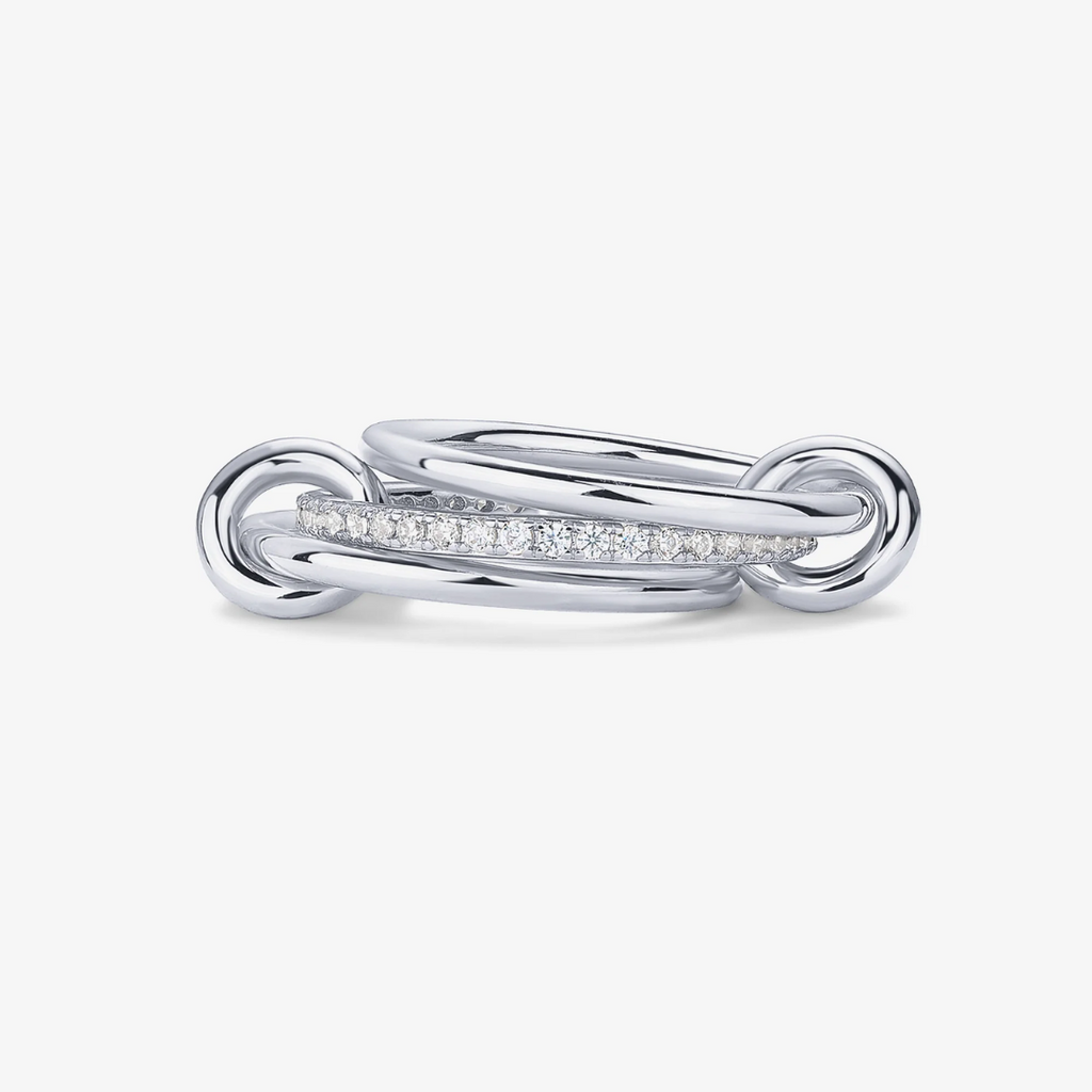Luna Interlocked Stack Ring