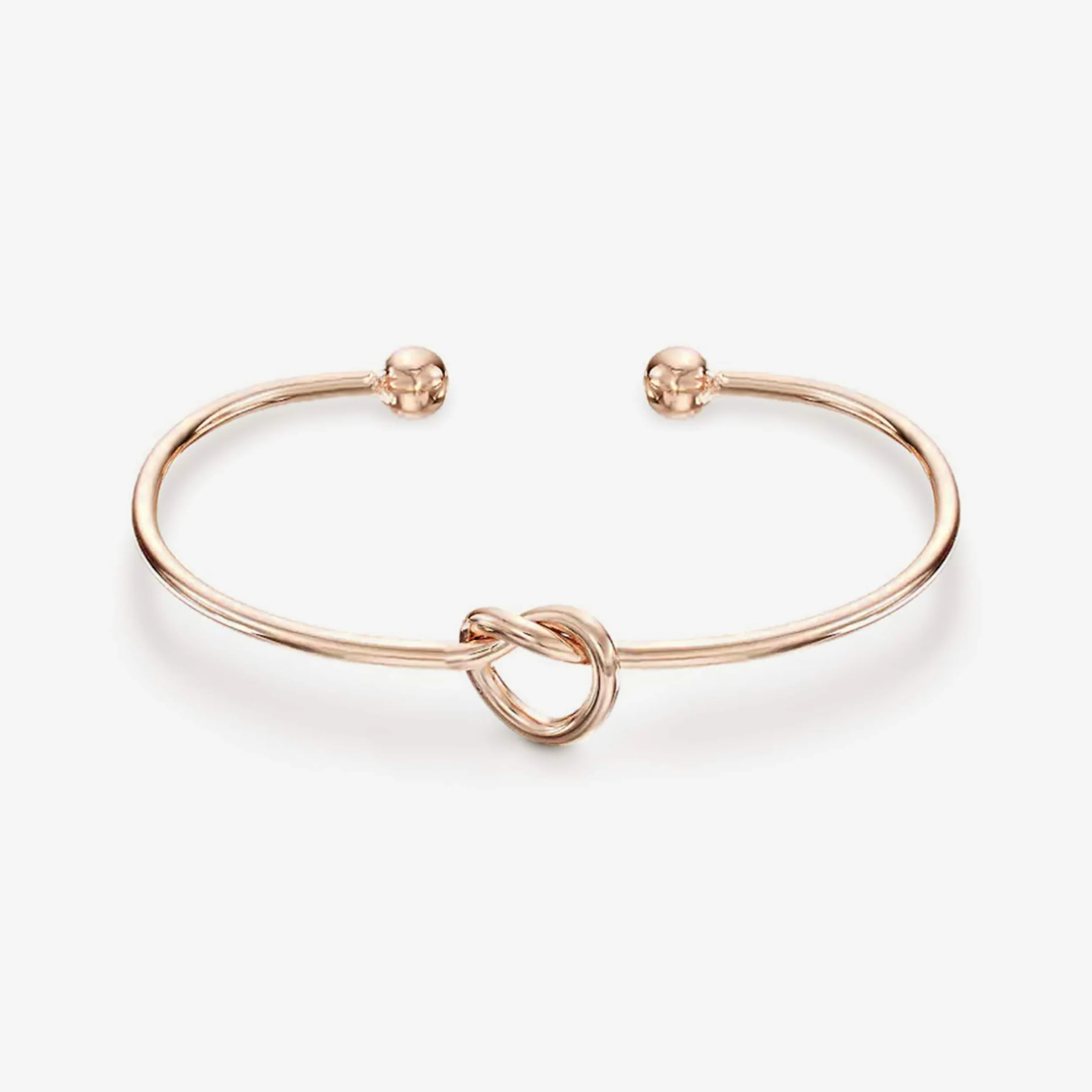 Love Knot Adjustable Bangle Bracelet