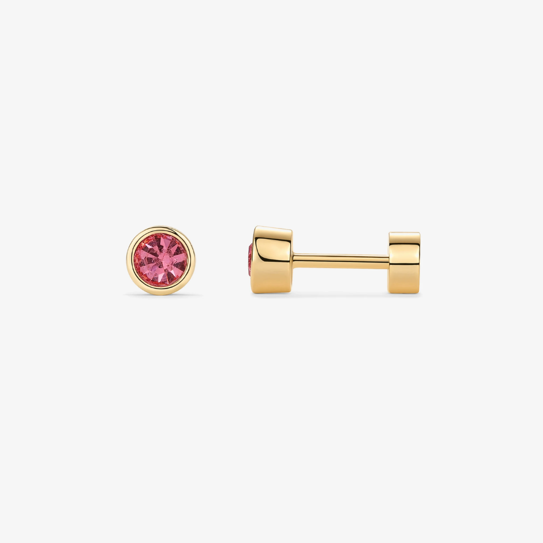 Colorful Flat Back Stud Earrings