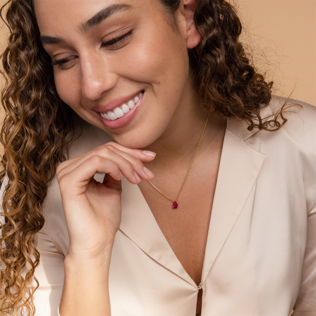 Icy Birthstone Pendant Necklace Design