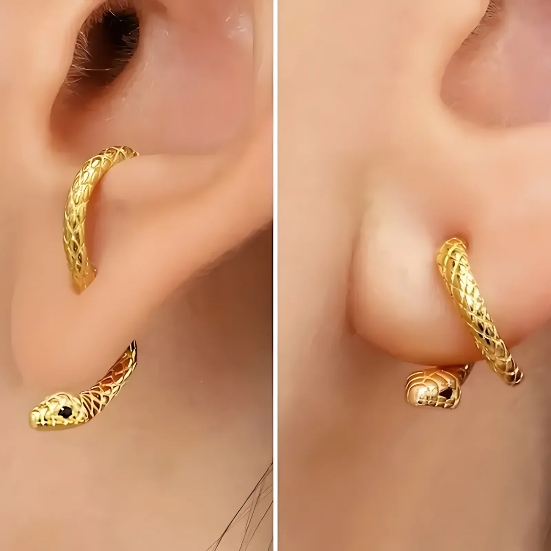 Aura Snake Adjustable Earrings